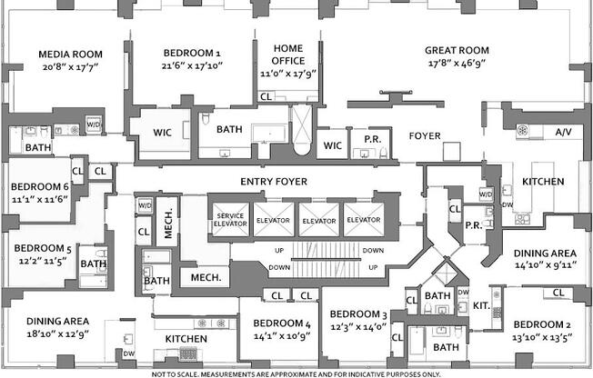 6 beds, 7.5 baths, 6,400 sqft, $45,000, Unit 26ABC