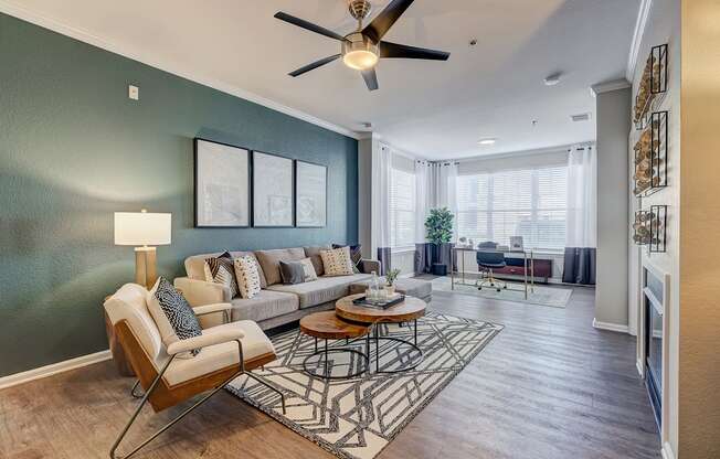 Lighted ceiling fans in select areas - Emmersyn at Lone Tree