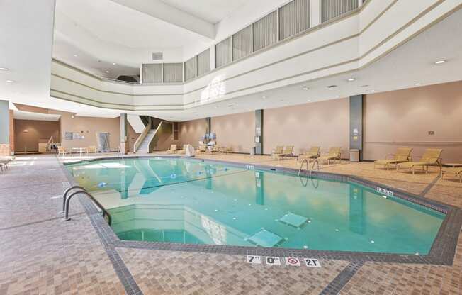 Indoor Pool View at Aire MSP Apartments, Minnesota, 55425