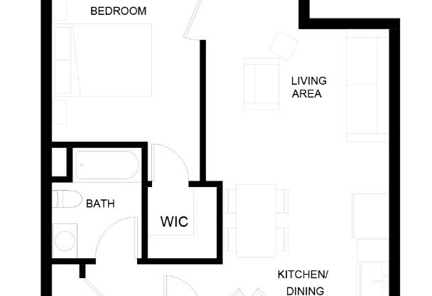 1 bed, 1 bath, 630 sqft, $3,200, Unit 306