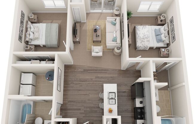 2 beds, 2 baths, 938 sqft, $1,250, Unit 226