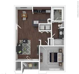 1 bed, 1 bath, 754 sqft, $1,301