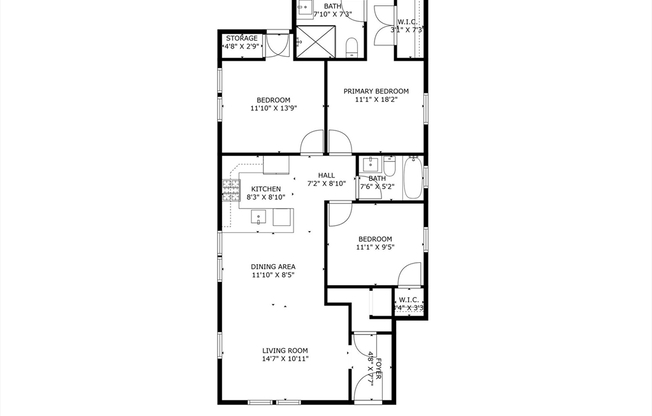 3 beds, 2 baths, 1,227 sqft, $3,400, Unit 19