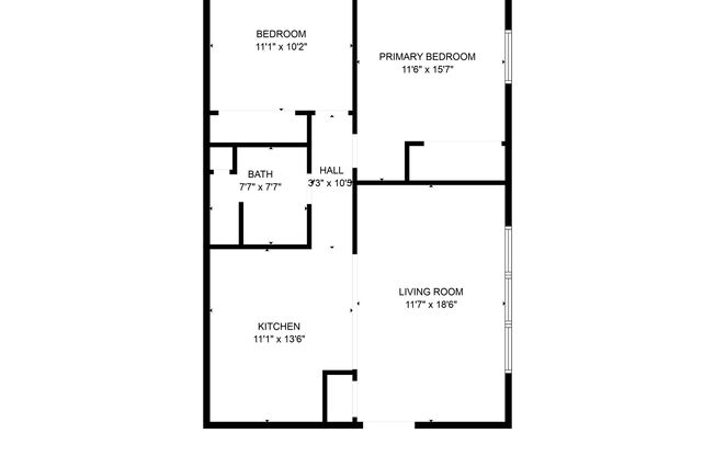 2 beds, 1 bath, $795, Unit 816-3