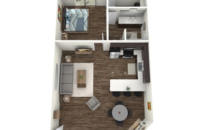 1 bed, 1 bath, 735 sqft, $2,775