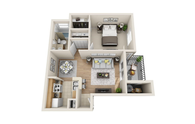 1 bed, 1 bath, 641 sqft, $1,445, Unit 0728