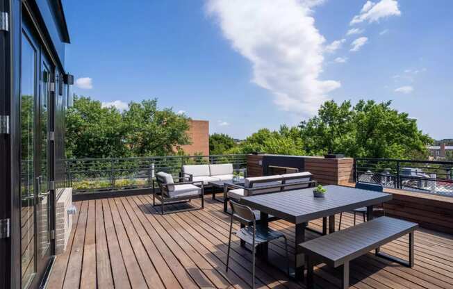 Rooftop Living Spaces at Madison House, Washington