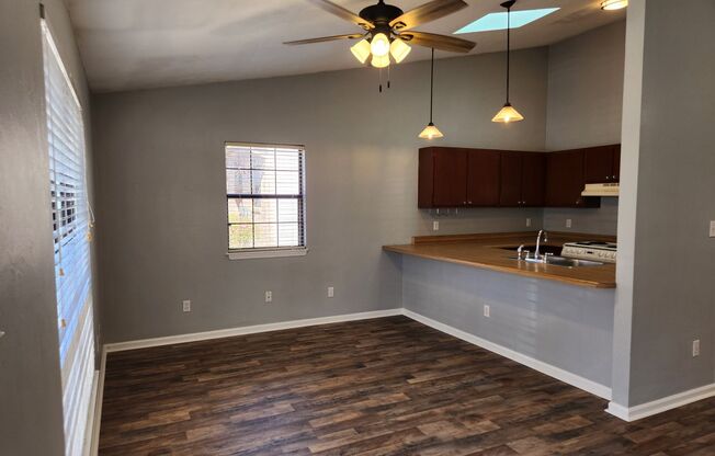 Updated 2 bedroom duplex with all wood floors available for rent right away for $1325 per month