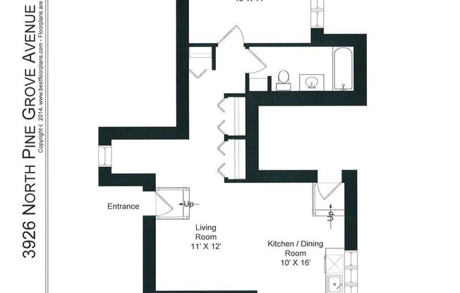 1 bed, 1 bath, 545 sqft, $1,635, Unit 3926-G