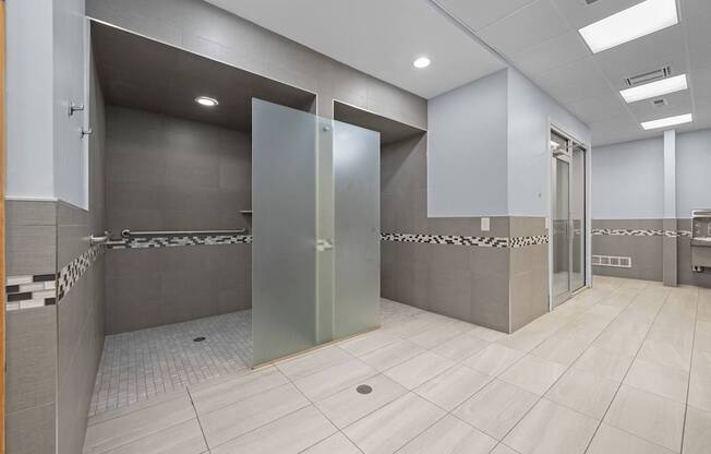 Locker Room at Lakeside Village Apartments in Clinton Township