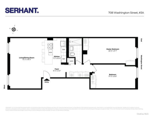 2 beds, 1 bath, $9,500, Unit 3A