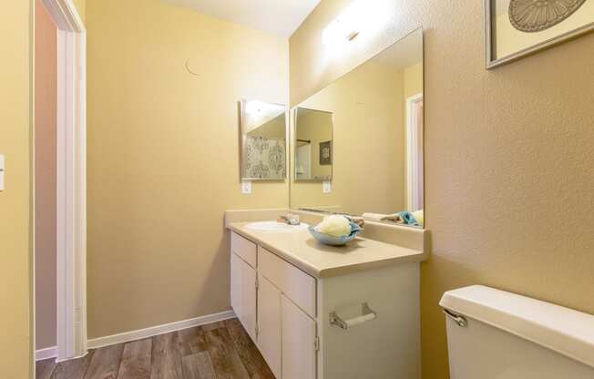 Interior Bathroom Counter at Playa Vista Apartments, Pacifica SD Management, Las Vegas, 89110