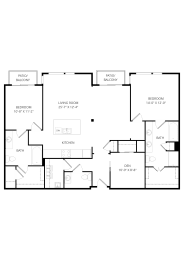 2 beds, 2 baths, 1,544 sqft, $2,630