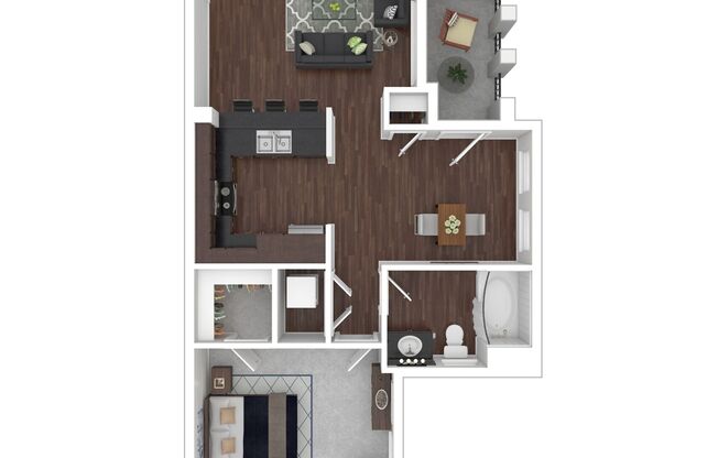 1 bed, 1 bath, 750 sqft, $1,575