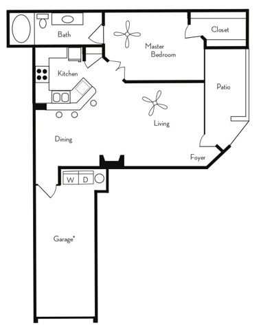 1 bed, 1 bath, 828 sqft, $1,745