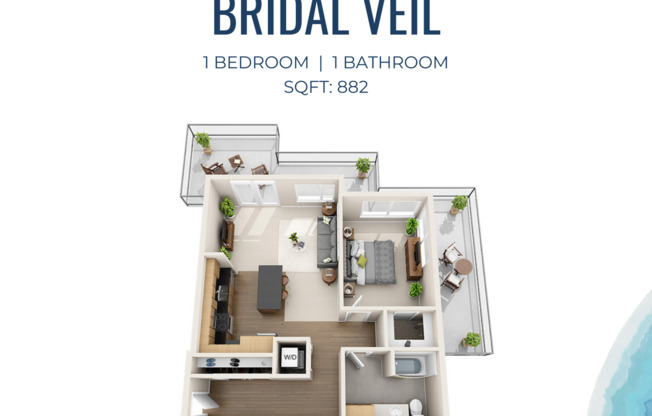 1 bed, 1 bath, 882 sqft, $3,350, Unit A502