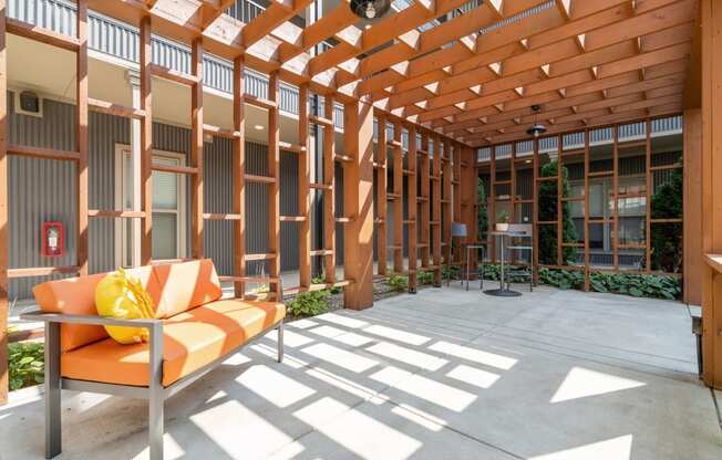 Courtyard with Pergola