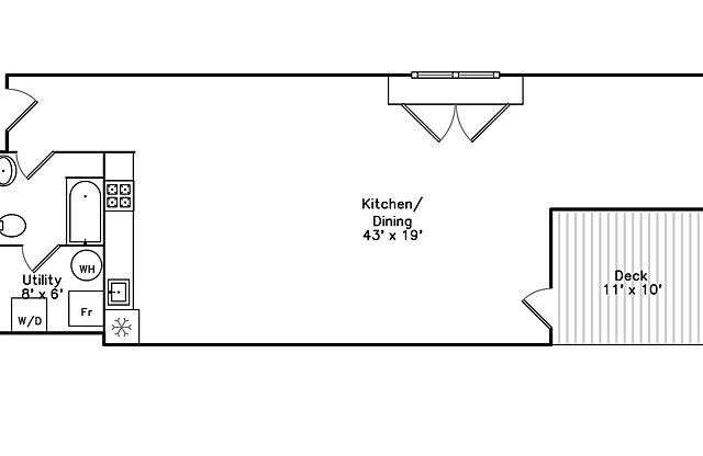 Studio, 1 bath, 989 sqft, $2,400, Unit Street