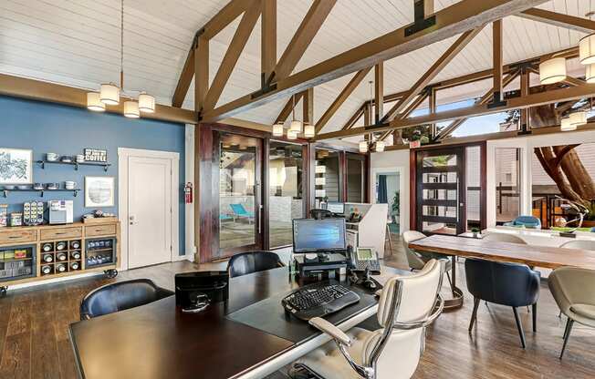 Leasing office at OceanAire Apartment Homes, California