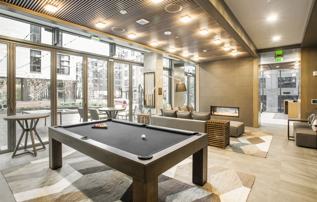 Block 17 Apartments Common Area Pool Table
