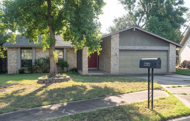 Charming one-story home in Anderson Mill!