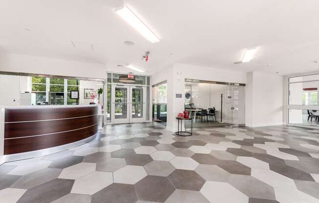 Lobby of Station Row Apartments