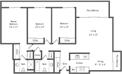 3 beds, 2 baths, 1,235 sqft, $3,762