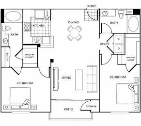 2 beds, 2 baths, 1,104 sqft, $3,806