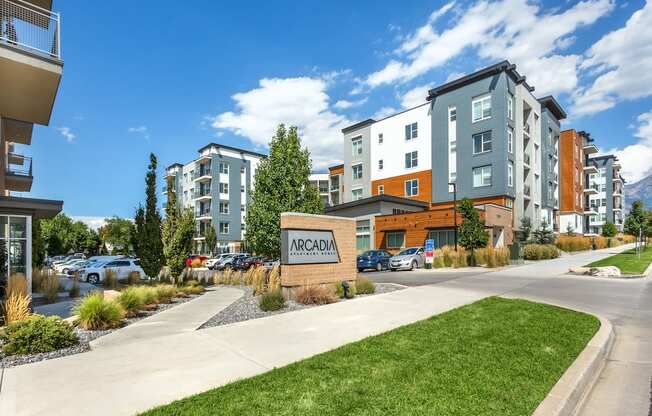 Monument Sign at Arcadia Apartments