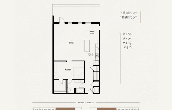 Studio, 1 bath, 1,271 sqft, $2,950, Unit 405