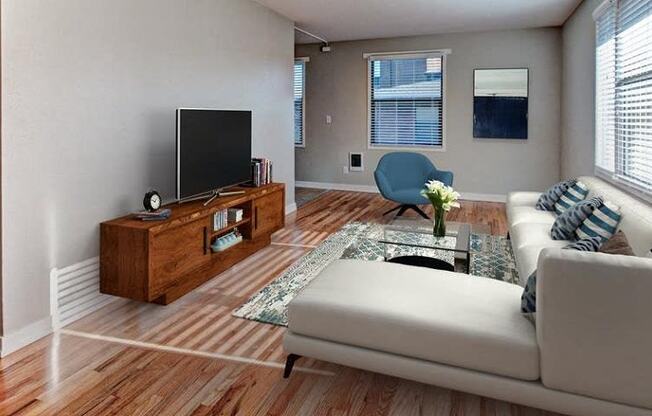 living room of apartment building located  at Lock Vista, Washington