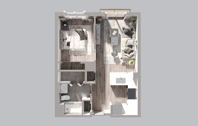 1 bed, 1 bath, 666 sqft, $2,525, Unit 513