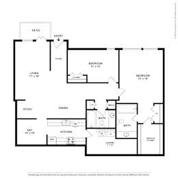 2 beds, 2 baths, 1,526 sqft, $2,798