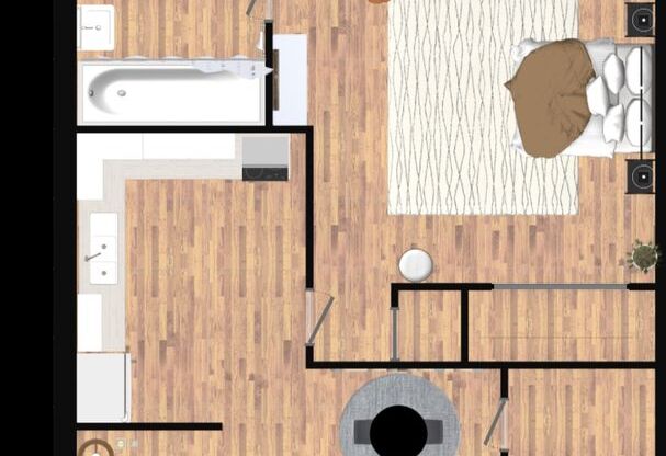 1 bed, 1 bath, 640 sqft, $999