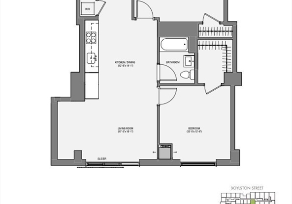 2 beds, 1 bath, 962 sqft, $4,765, Unit 322