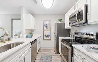 Model kitchen at Mirage on Kernan Apartments in Jacksonville, FL