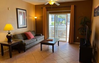 Fully Furnished 1st Floor Condo overlooking Park Area  in Gated Tuscano Community – Southwest Las Vegas