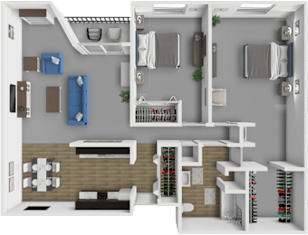 2 beds, 1 bath, 1,000 sqft, $995