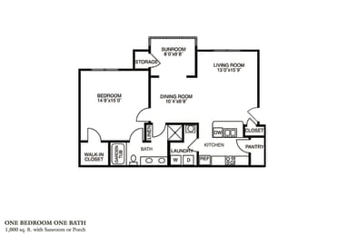 1 bed, 1 bath, 1,000 sqft, $1,190