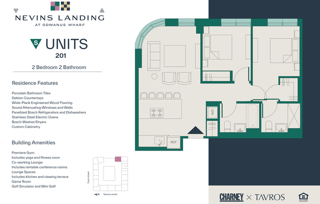 2 beds, 2 baths, $6,875, Unit 201