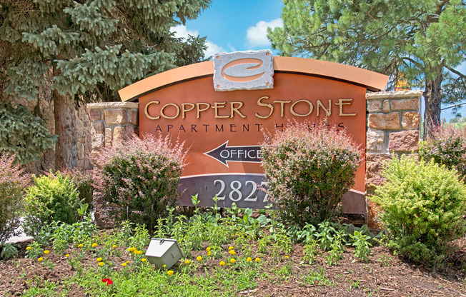 Copper Stone Signage Apartments in Colorado Springs, CO