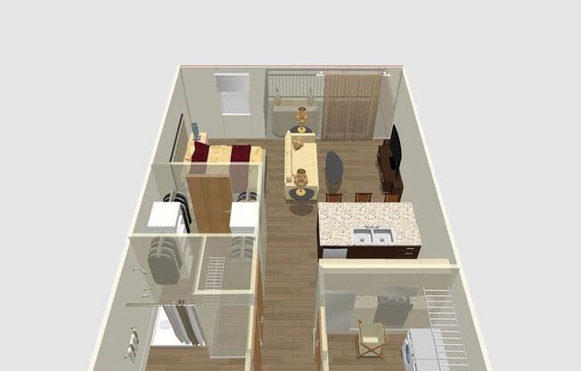 Studio, 1 bath, 563 sqft, $1,550, Unit 104-123