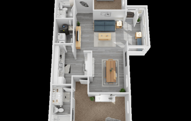 2 beds, 2 baths, 1,108 sqft, $1,395