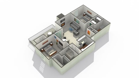 2 beds, 2 baths, 1,000 sqft, $2,198