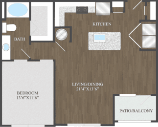1 bed, 1 bath, 805 sqft, $1,430