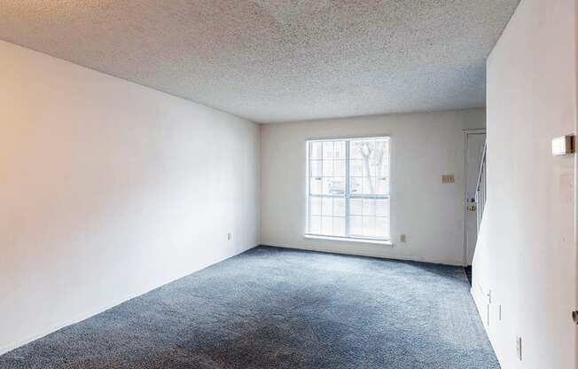 Living room with big window