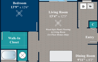 1 bed, 1 bath, 915 sqft, $1,429