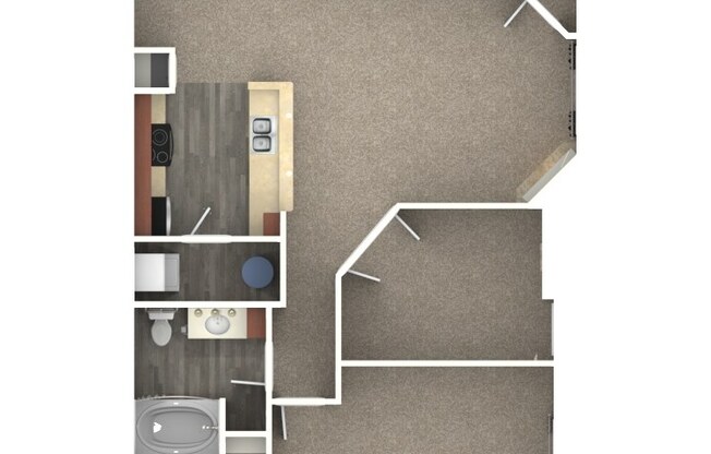 1 bed, 1 bath, 975 sqft, $1,275