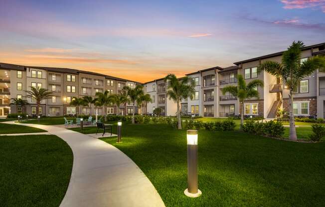 Twilight Exterior Of Property at The Oasis at Lakewood Ranch, Bradenton, 34211