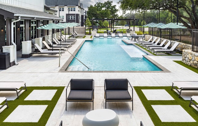 Escape to luxury at Modera Georgetown with our resort-style pool and spacious sundeck, perfect for ultimate relaxation.